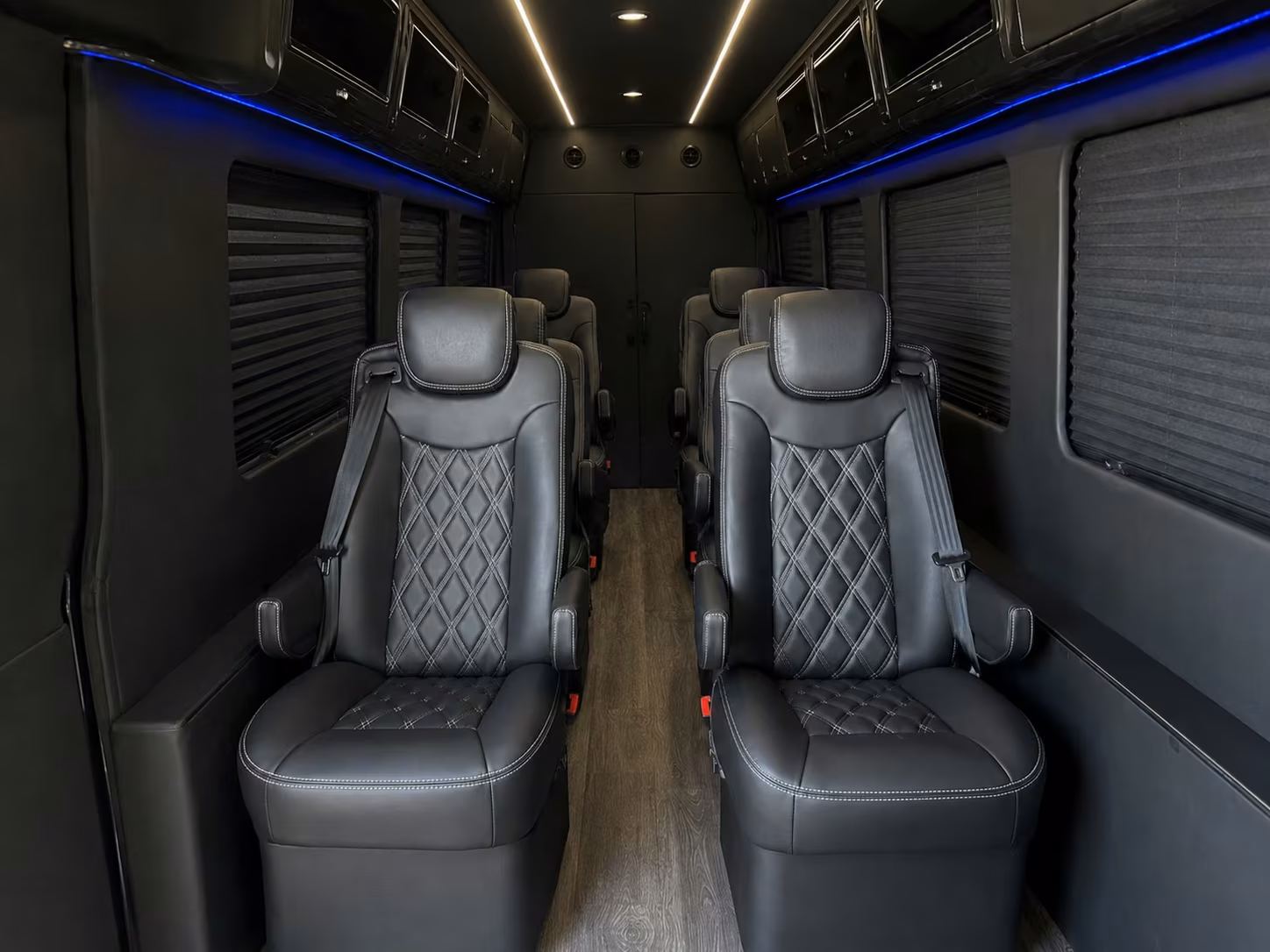 sprinter van with driver inside