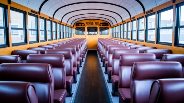 school bus rental interior toledo