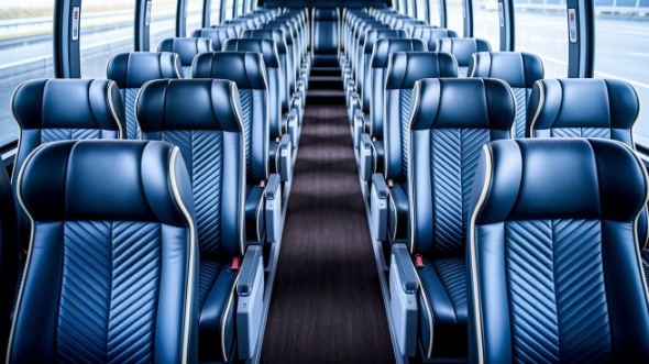 toledo 50 passenger charter bus inside