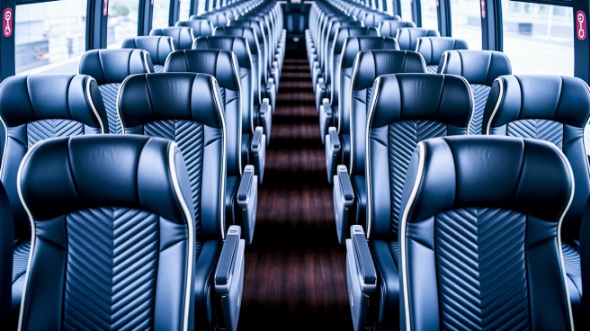 toledo 54 passenger charter bus inside