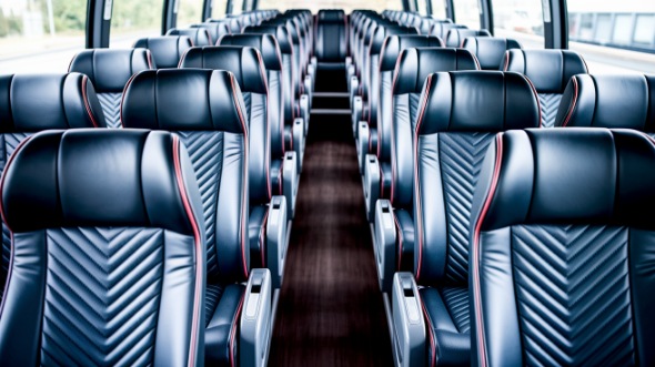 toledo 56 passenger charter bus inside